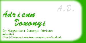 adrienn domonyi business card